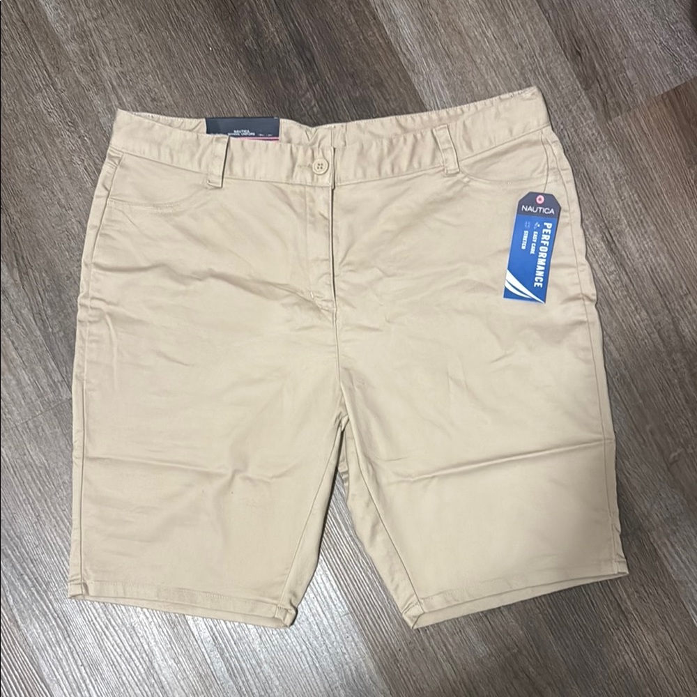 NWT Nautica School Uniform Khaki Shorts